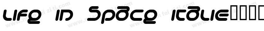 Life in Space Italic字体转换